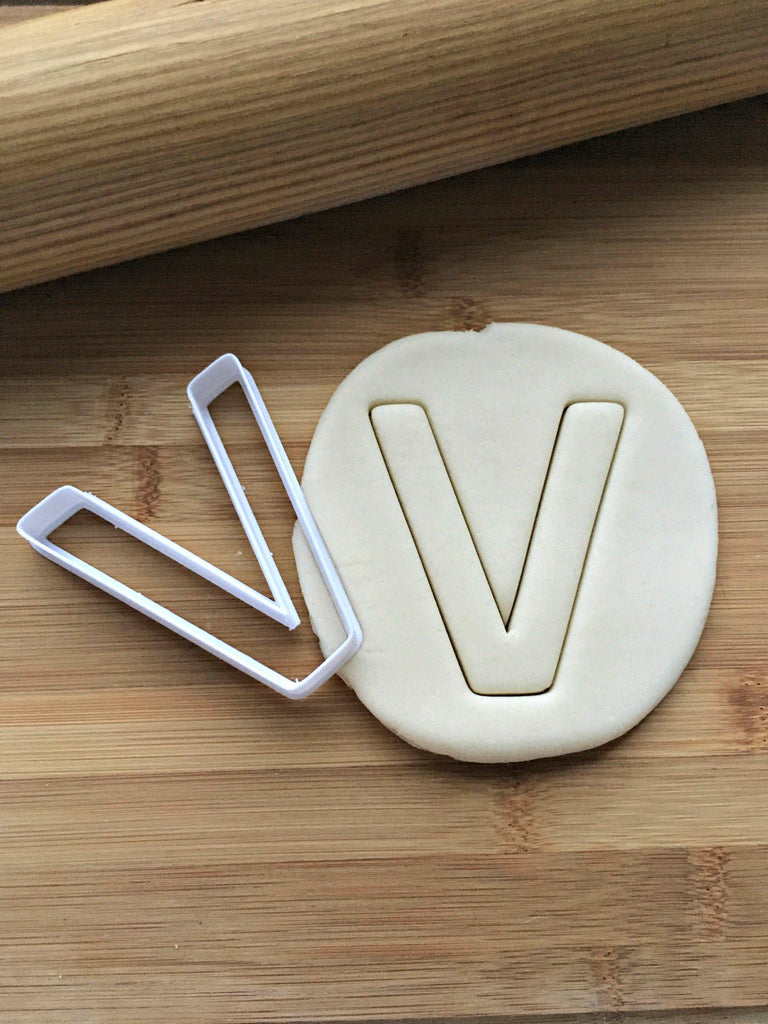 Letter V Cookie Cutter/Dishwasher Safe