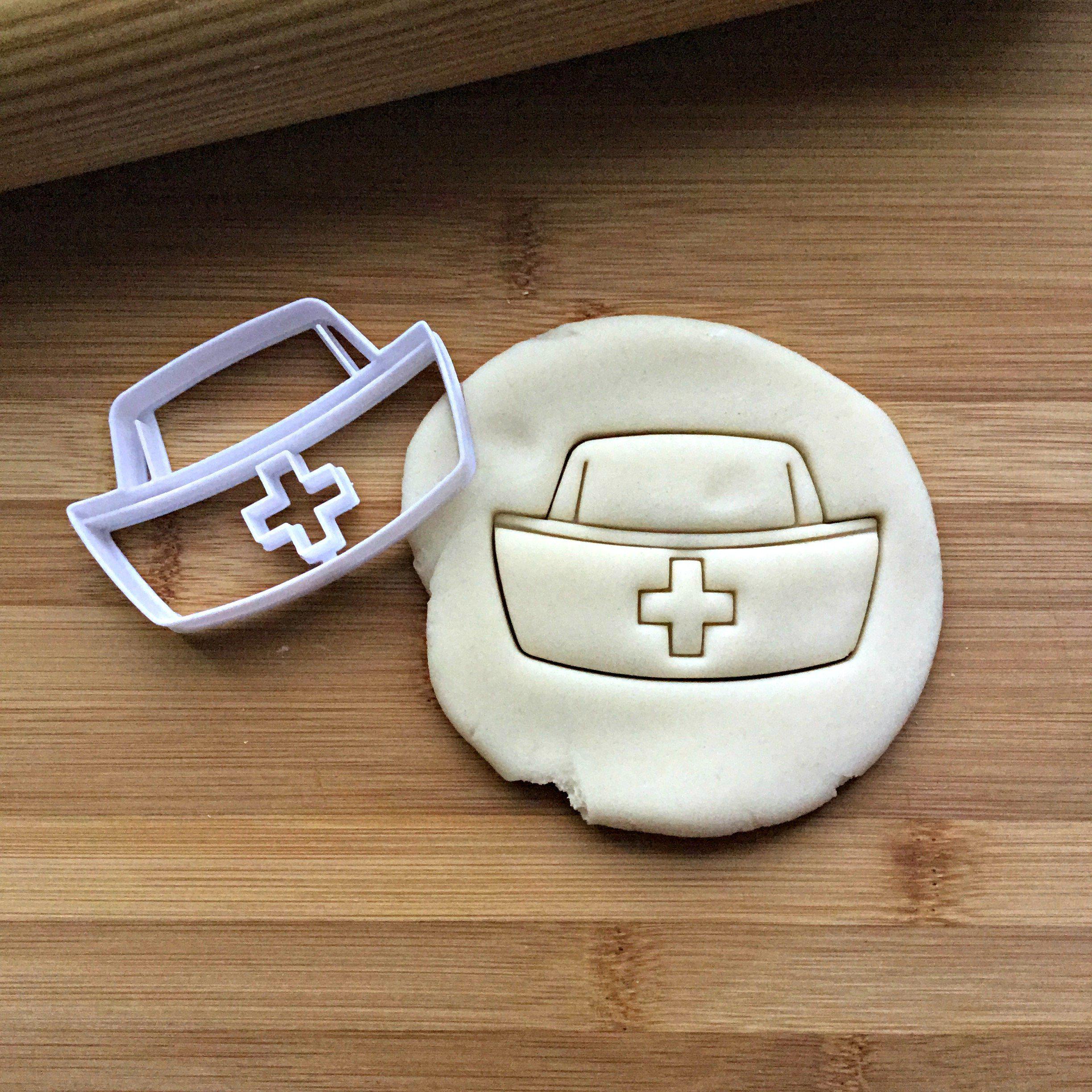 Nurse Cap Cookie Cutter/Dishwasher Safe
