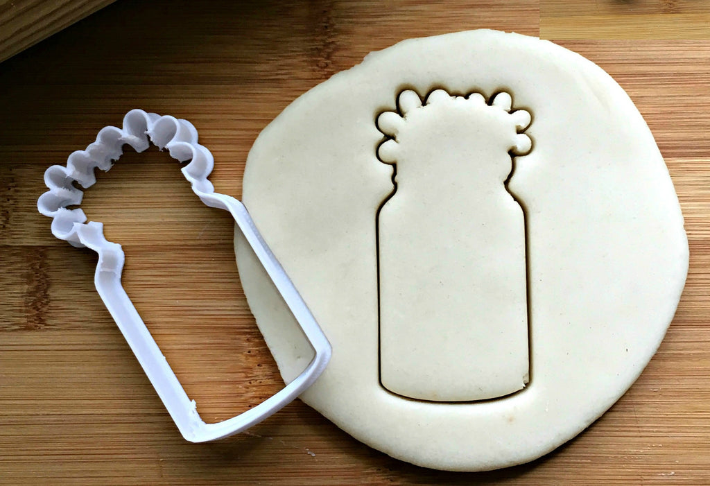 Mason Jar with Flowers Cookie Cutter/Dishwasher Safe