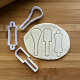 Set of 3 Kitchen Gadgets Cookie Cutters/Dishwasher Safe