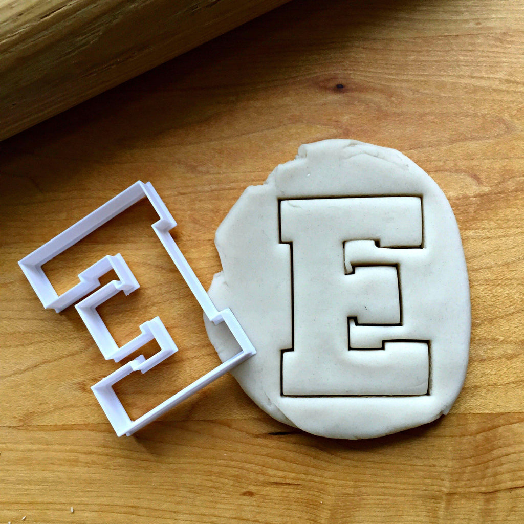 Varsity Letter E Cookie Cutter/Dishwasher Safe