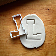 3", 4", and 5" Varsity Letter L Cookie Cutter/Clearance