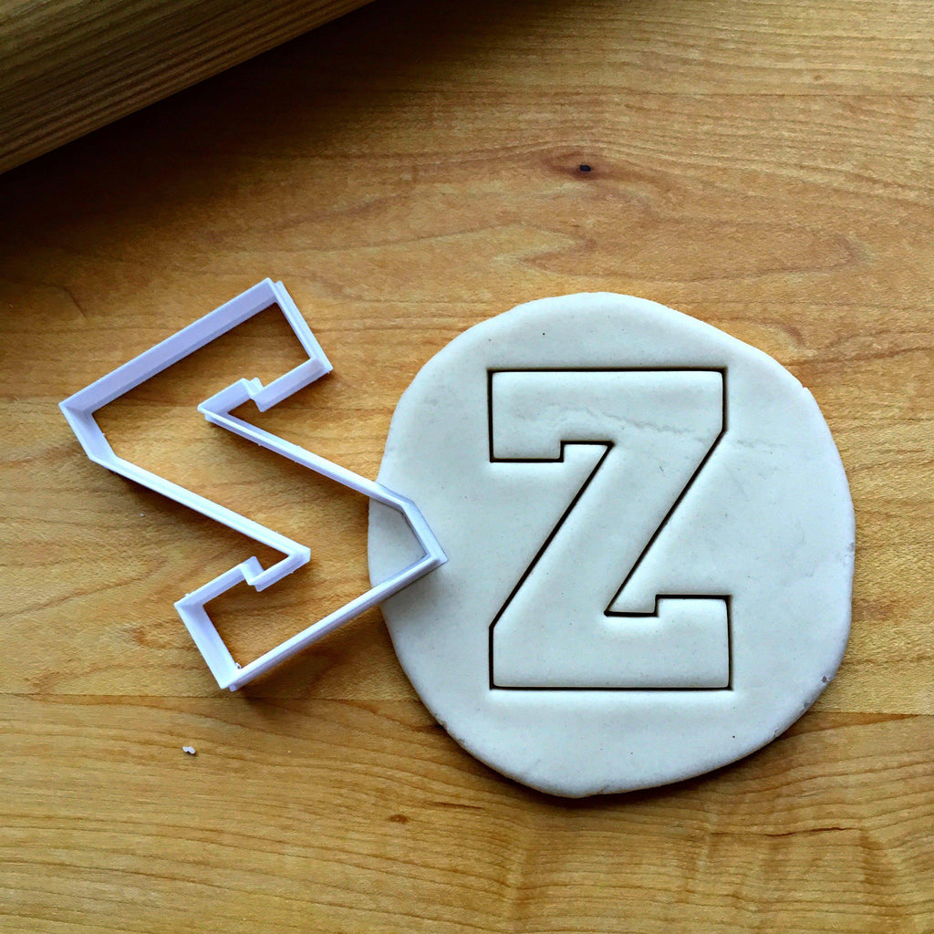 Varsity Letter Z Cookie Cutter/Dishwasher Safe
