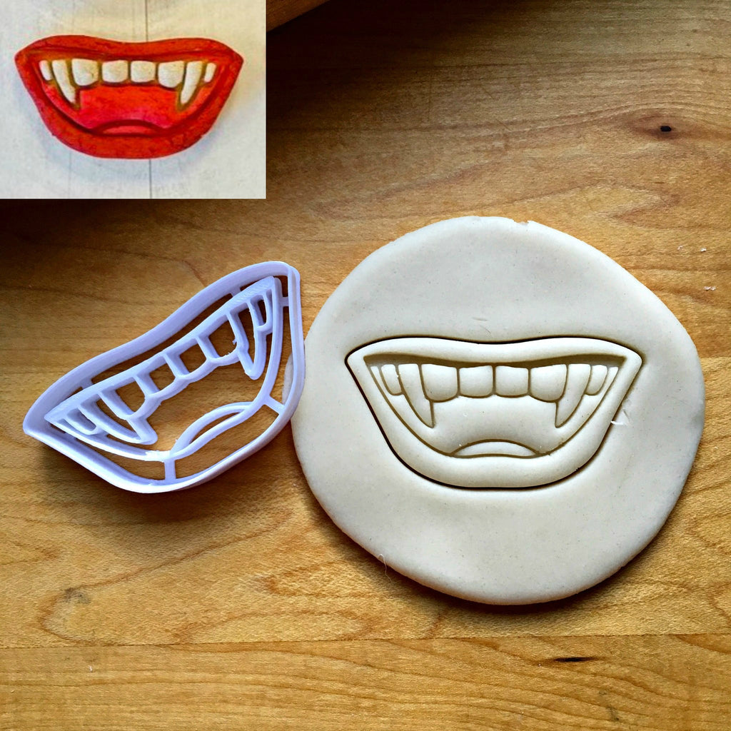 Vampire Teeth Cookie Cutter/Dishwasher Safe
