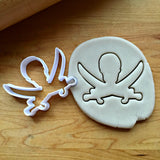 Set of 2 Jolly Roger Cookie Cutters/Dishwasher Safe