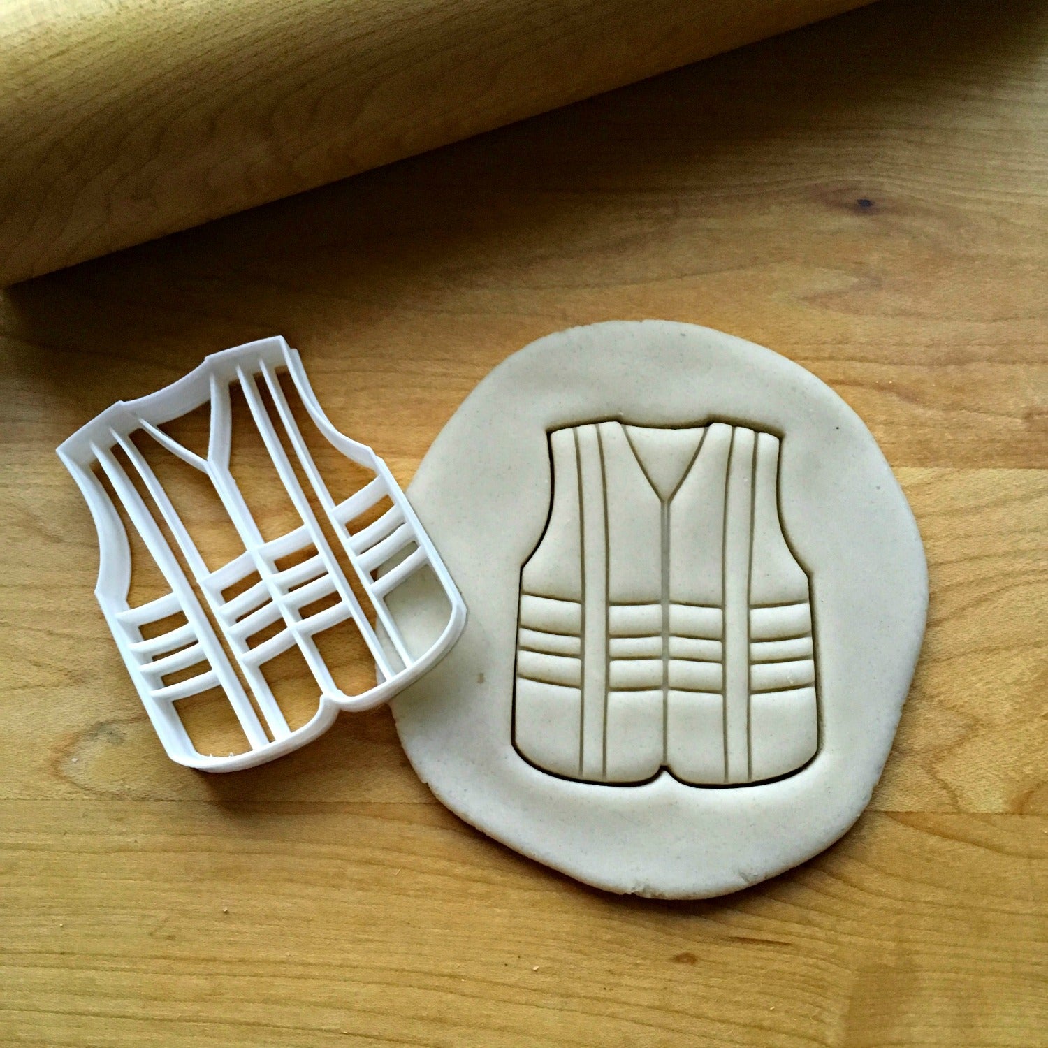Safety Vest Cookie Cutter/Dishwasher Safe