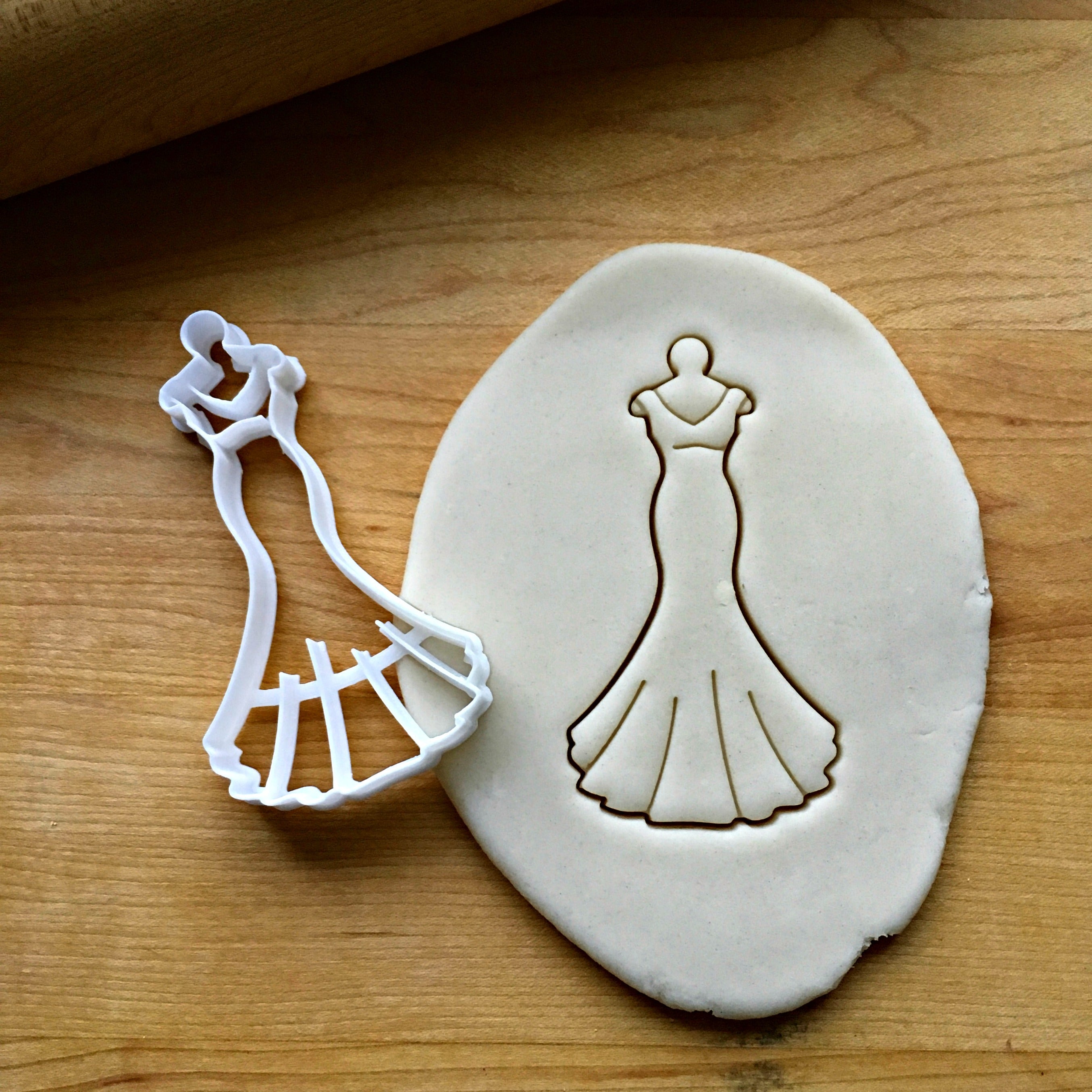 Wedding Dress on a Hanger Cookie Cutter/Dishwasher Safe
