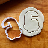 Bubble Number 6 Cookie Cutter/Dishwasher Safe