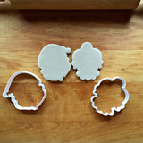 Set of 2 Santa and Mrs. Claus Cookie Cutters/Dishwasher Safe