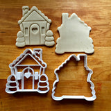 Set of 2 Gingerbread House Cookie Cutters/Dishwasher Safe