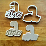 Set of 2 Lettered Number 9 Cookie Cutters/Dishwasher Safe