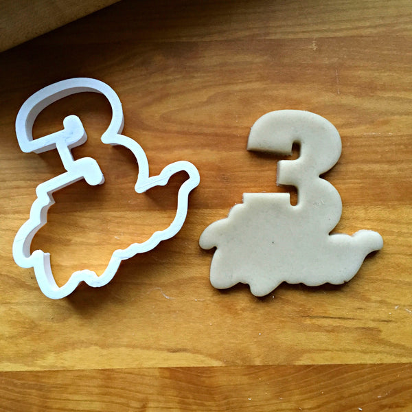 Set of 2 Lettered Number 3 Cookie Cutters/Dishwasher Safe | Sweet ...