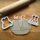 Set of 2 Lettered Number 11 Cookie Cutters/Dishwasher Safe