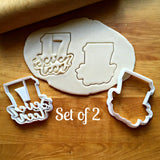 Set of 2 Lettered Number 17 Cookie Cutters/Dishwasher Safe