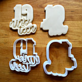 Set of 2 Lettered Number 19 Cookie Cutters/Dishwasher Safe
