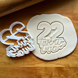Lettered Number 22 Cookie Cutter/Dishwasher Safe