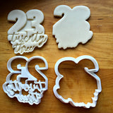 Set of 2 Lettered Number 23 Cookie Cutters/Dishwasher Safe