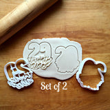 Set of 2 Lettered Number 29 Cookie Cutters/Dishwasher Safe