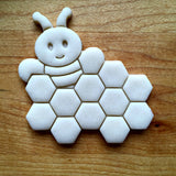 Bee with Honeycomb Sign or Plaque Cookie Cutter/Dishwasher Safe