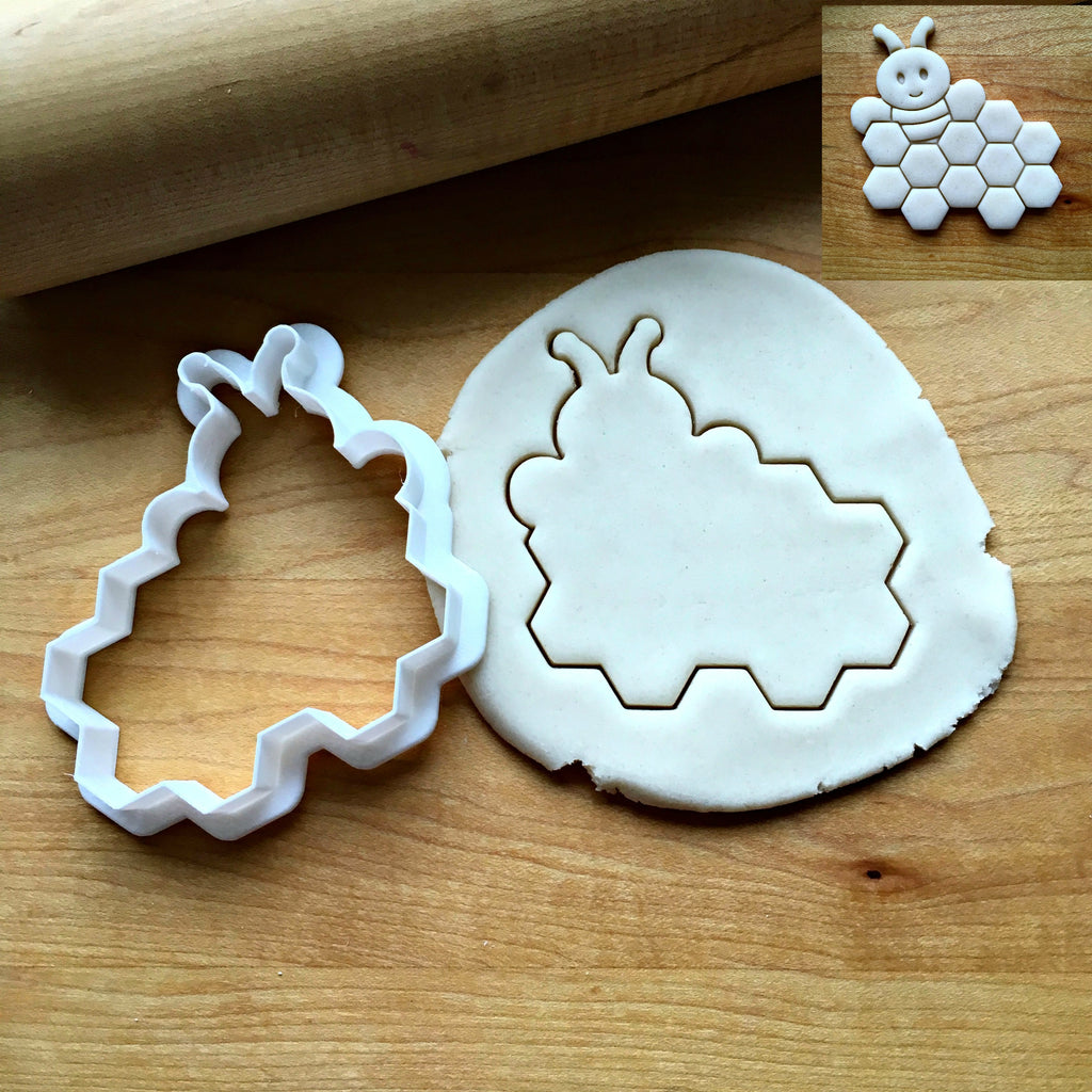 Bee with Honeycomb Sign or Plaque Cookie Cutter/Dishwasher Safe