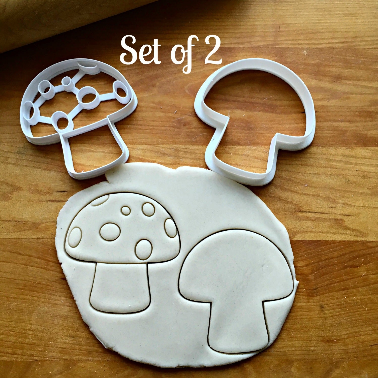 4pcs Mushroom Cookie Cutter Stainless Steel Cookie Cutter Fondant Cutter  Baking Tool 