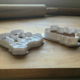 Set of 2 Lettered Number 30 Cookie Cutters/Dishwasher Safe