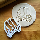 Lettered Number 40 Cookie Cutter/Dishwasher Safe