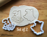 Set of 2 Lettered Number 31 Cookie Cutters/Dishwasher Safe