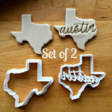 Set of 2 Austin Texas Cookie Cutters/Dishwasher Safe