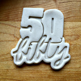 Lettered Number 50 Cookie Cutter/Dishwasher Safe