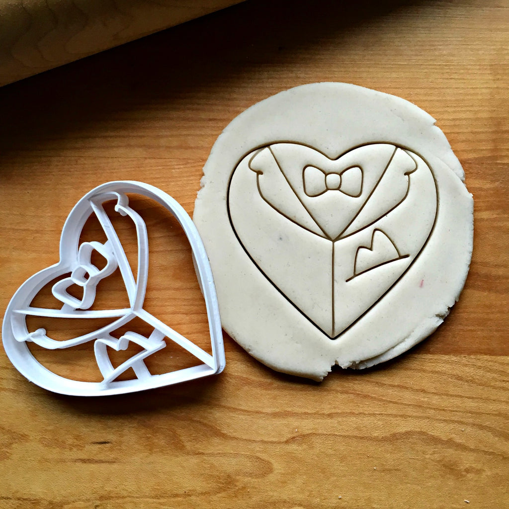 Groom Heart Cookie Cutter/Dishwasher Safe