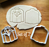 Set of 2 Tuxedo Top Cookie Cutters/Dishwasher Safe