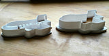 Set of 2 Airplane Cookie Cutters/Multi-Size/Dishwasher Safe