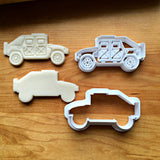 Set of 2 Military Truck Cookie Cutters/Multi-Size/Dishwasher Safe