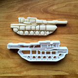 Military Tank Cookie Cutter/Multi-Size/Dishwasher Safe