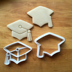 Set of 2 Graduation Cap/Hat Cookie Cutters/Dishwasher Safe