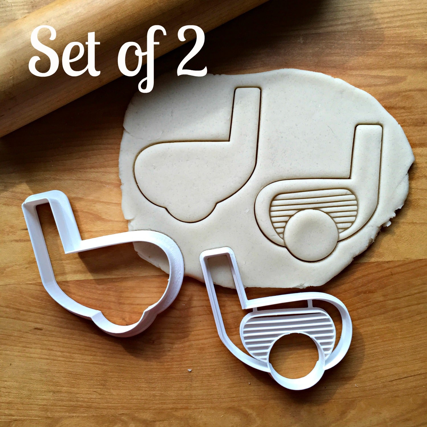 Set of 2 Golf Club Cookie Cutters/Dishwasher Safe