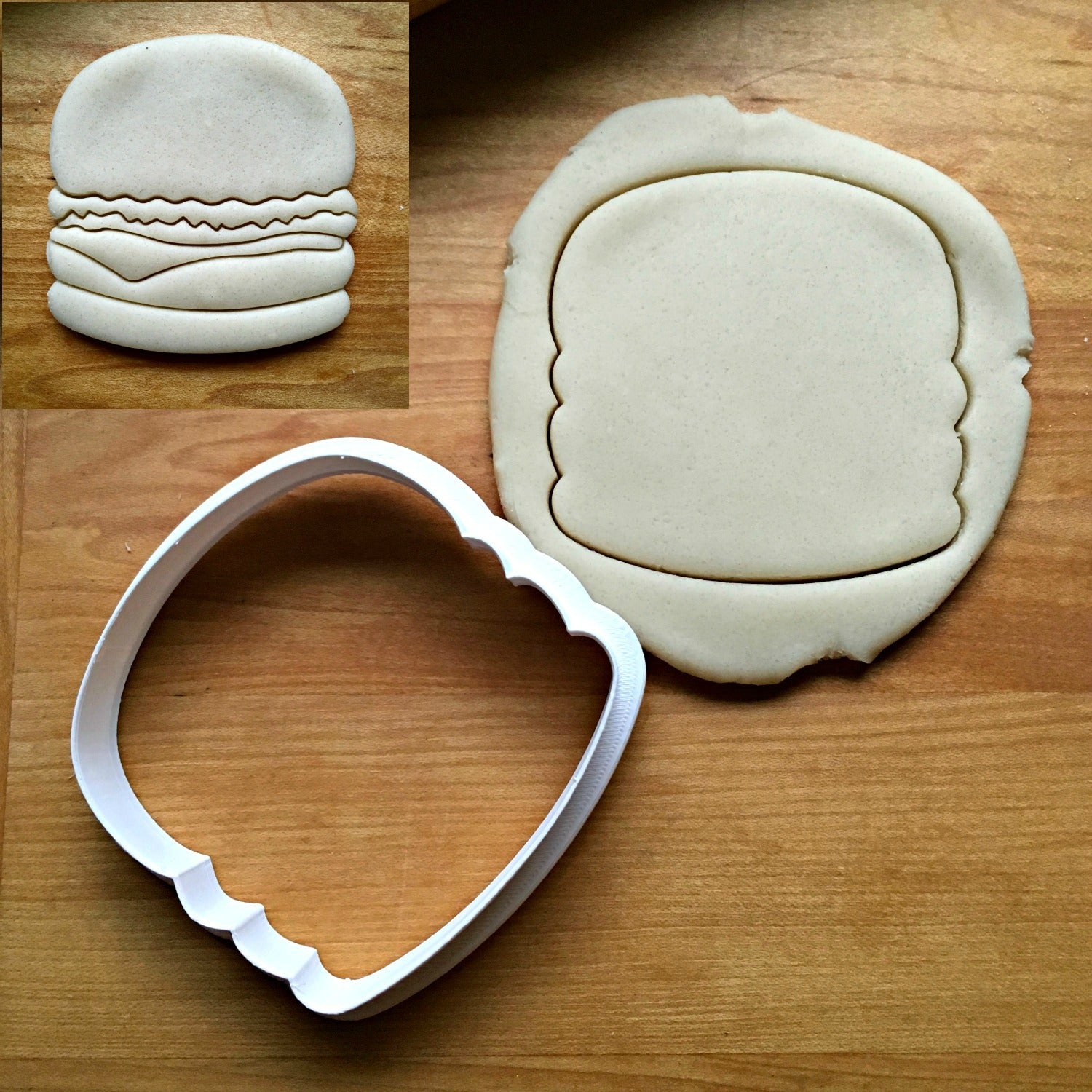 Hamburger Cookie Cutter/Dishwasher Safe