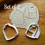 Set of 2 Book Bag Cookie Cutters/Dishwasher Safe