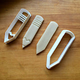 Set of 2 Skinny Pencil Cookie Cutters/Dishwasher Safe