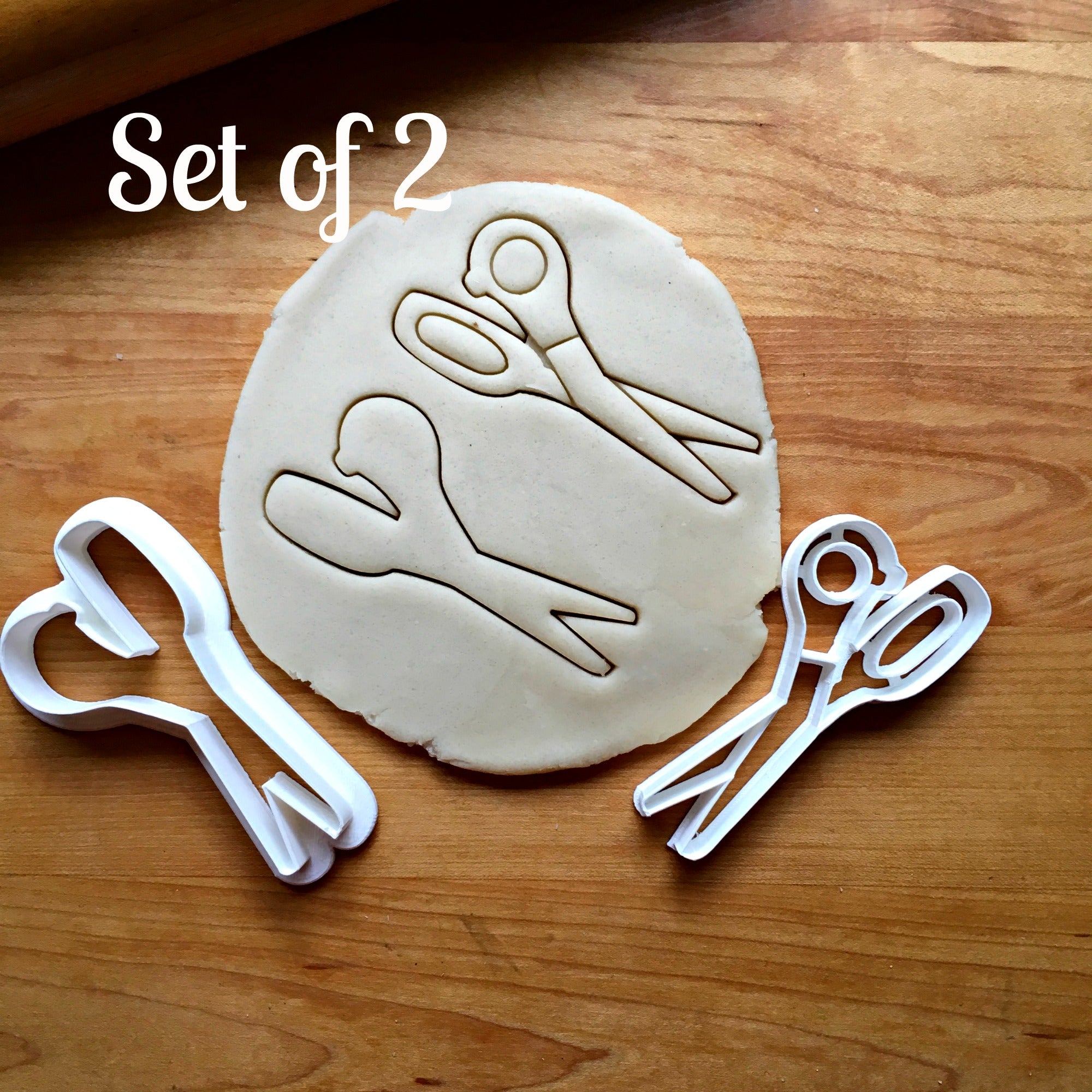Set of 2 Scissors Cookie Cutters/Dishwasher Safe