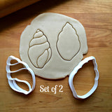 Set of 2 Conch Seashell Cookie Cutters/Dishwasher Safe