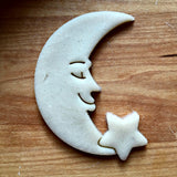 Crescent Moon and Star Cookie Cutter/Dishwasher Safe