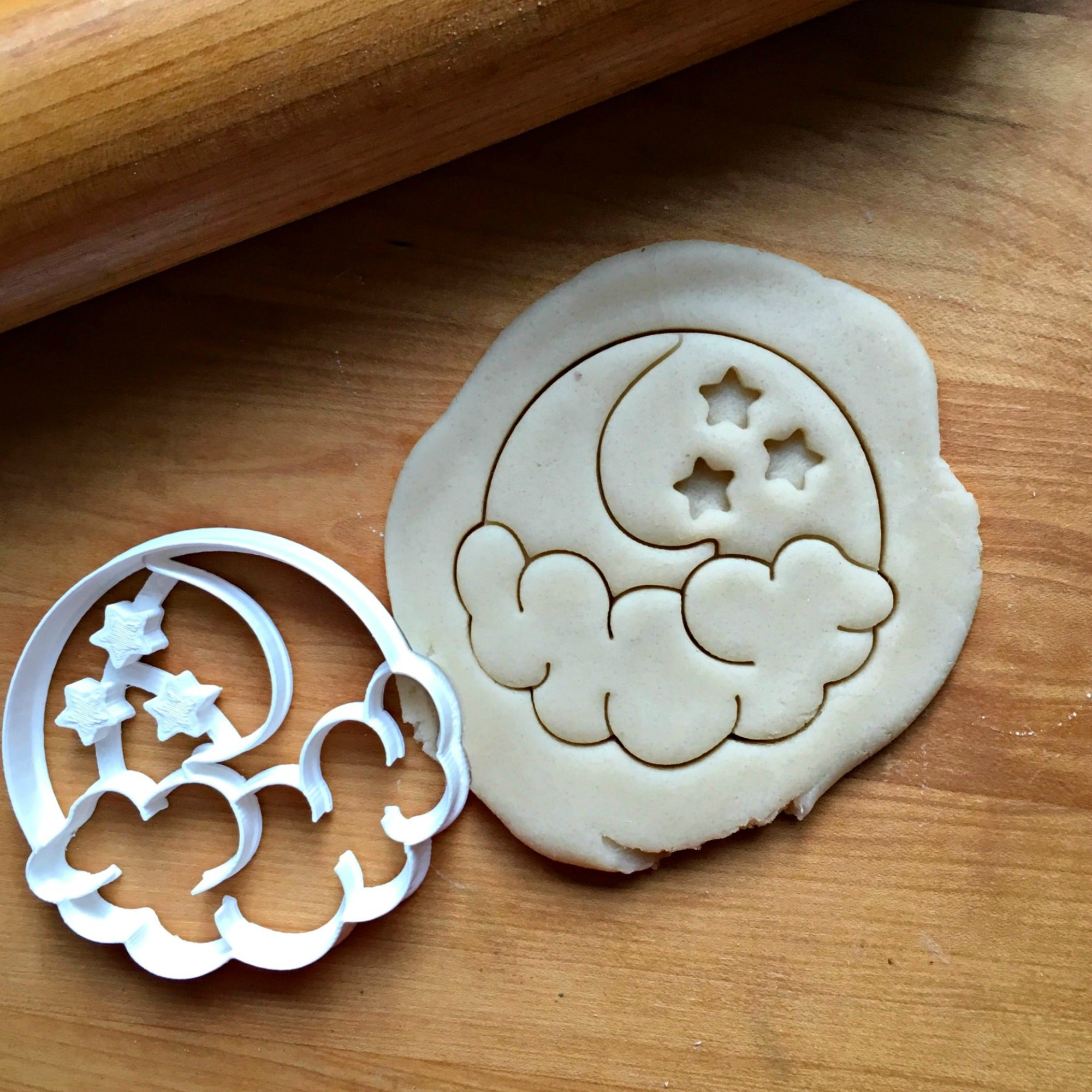 Set of 2 Cloud and Stars Cookie Cutters/Dishwasher Safe