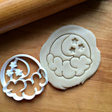 Set of 2 Moon, Cloud and Stars Cookie Cutters/Dishwasher Safe