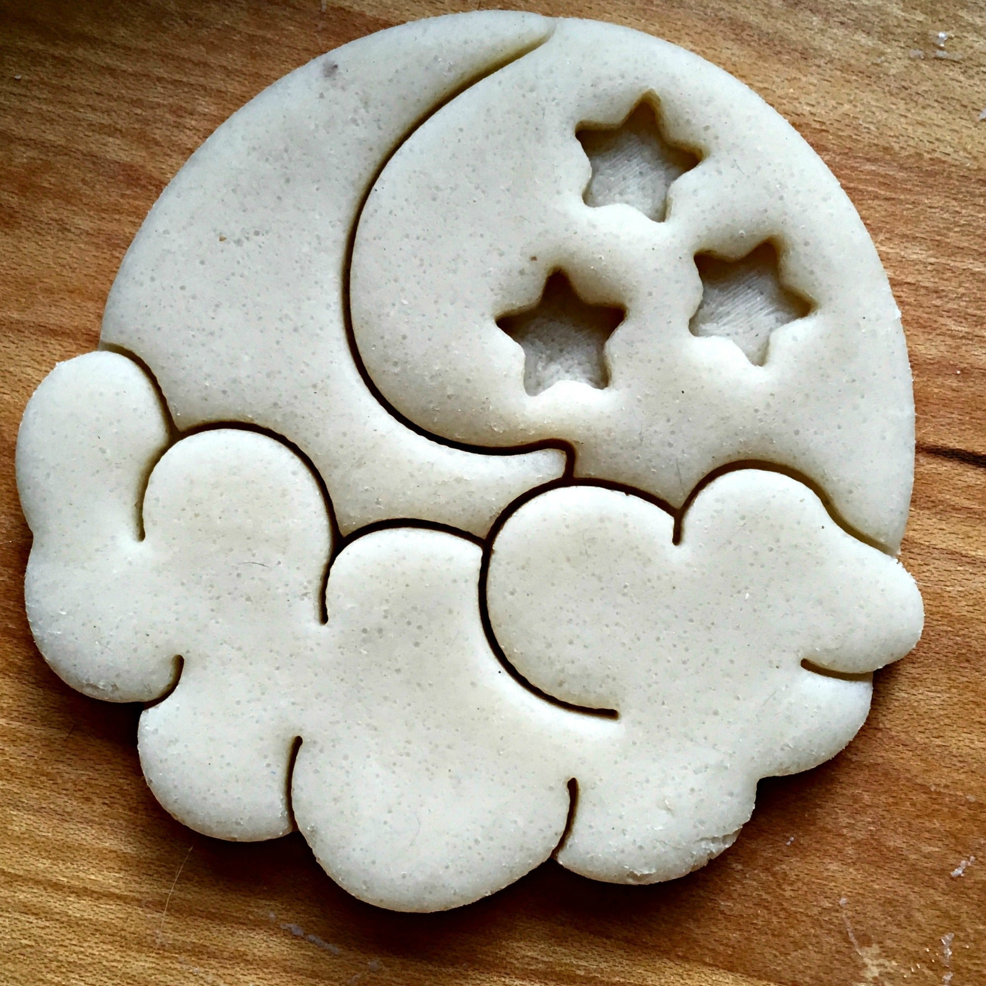 Set of 2 Cloud and Stars Cookie Cutters/Dishwasher Safe