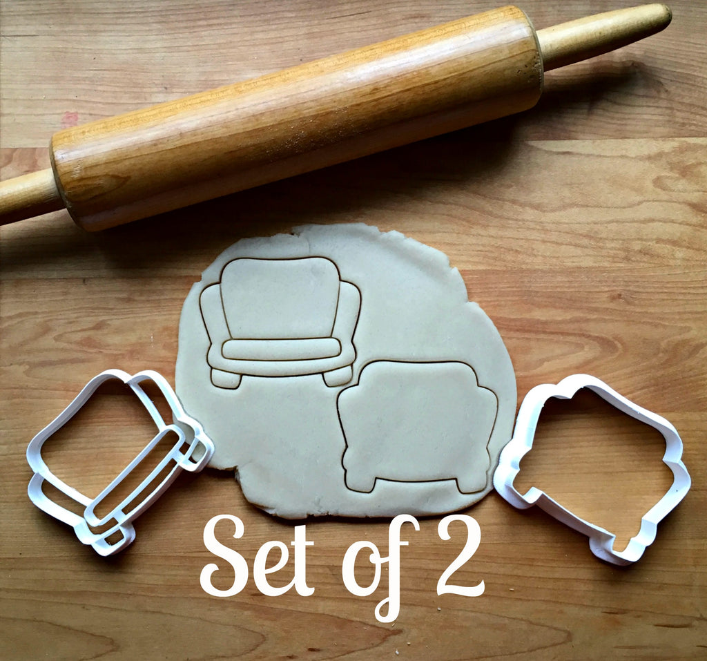 Set of 2 Couch Cookie Cutters/Dishwasher Safe