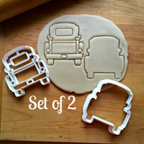 Set of 2 Pickup Truck with Tailgate Cookie Cutters/Dishwasher Safe