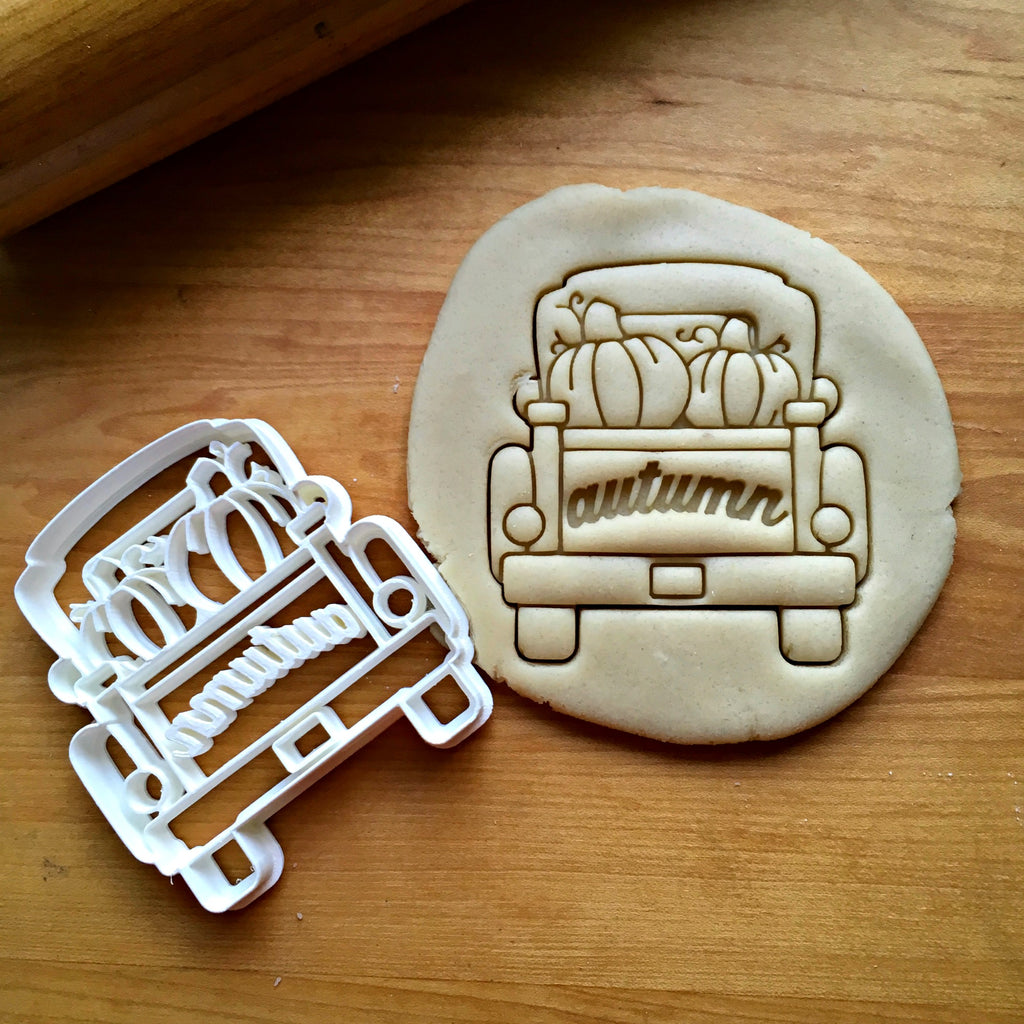 Autumn Pickup Truck with Tailgate Cookie Cutter/Dishwasher Safe