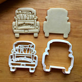 Set of 2 Autumn Pickup Truck with Tailgate Cookie Cutters/Dishwasher Safe
